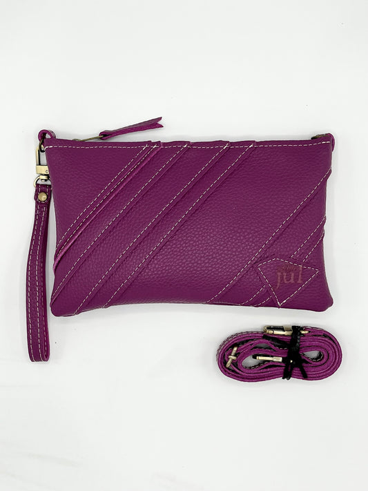The LJ Clutch in Layered Berry