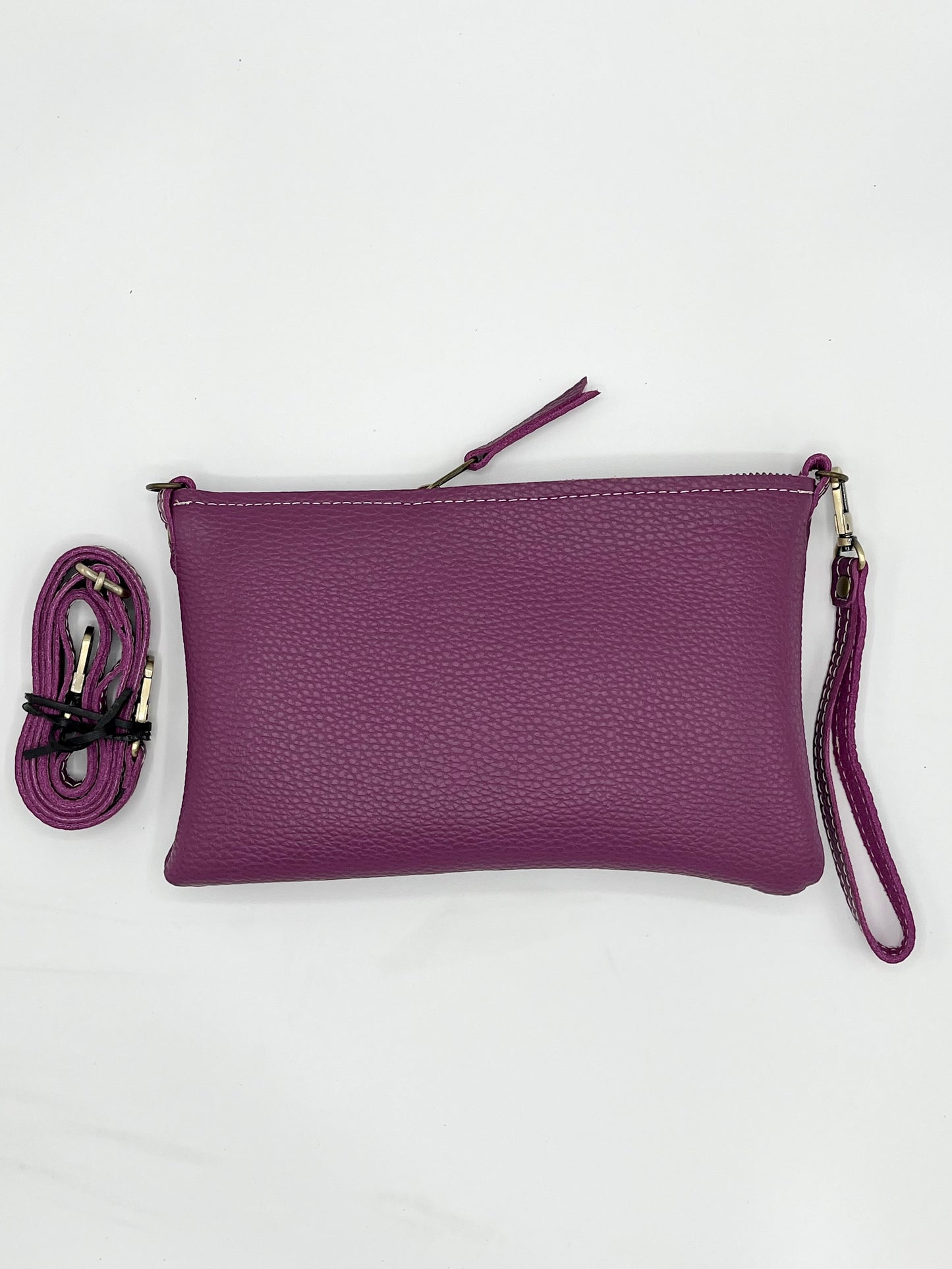 The LJ Clutch in Layered Berry