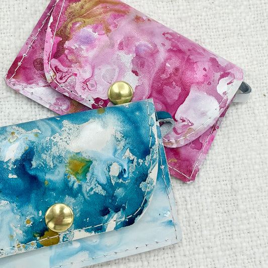 Marbled LJ Card Wallet