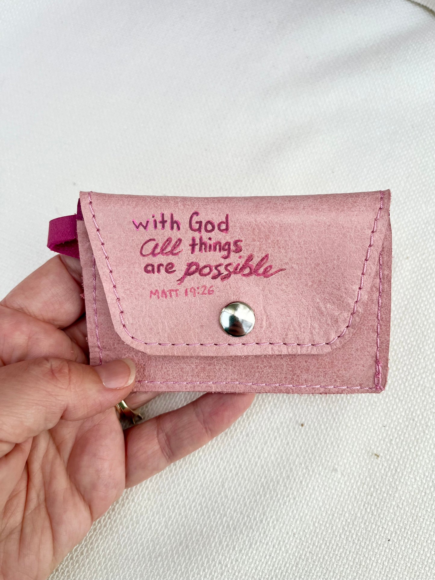 Custom Order Painted LJ Card Wallet